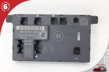01-07 Mercedes-Benz C240 W203 Right Front Door Control Module 2038205626