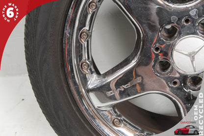 2002-2005 Mercedes W203 C230 Rear Wheel Rim w/ Tire 8.5JX17H2ET34 2034001302 OEM
