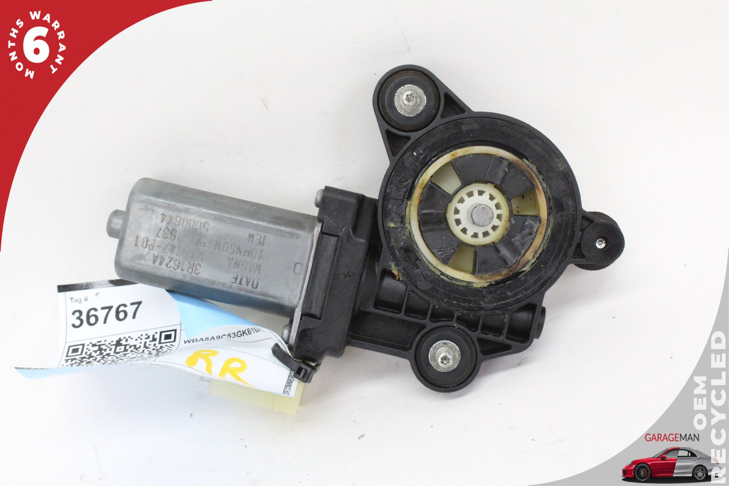 2012-2018 BMW 320i F30 Rear Right Side Window Regulator Motor 7341564 OEM