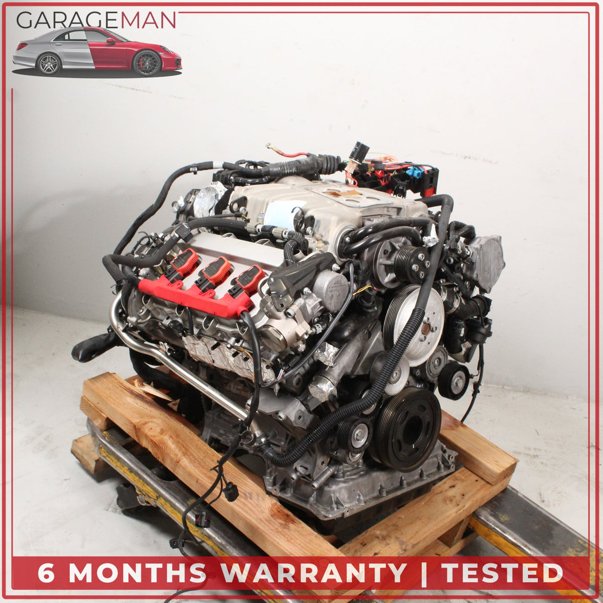 2015 Audi A8 D4 AWD 3.0L V6 CREC Engine Motor Assembly w/ Supercharger OEM