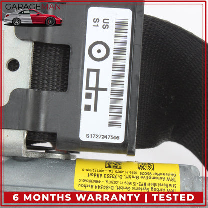 2014-2020 BMW 428i Front Left Side Seat Belt Retractor Black 34107542D OEM