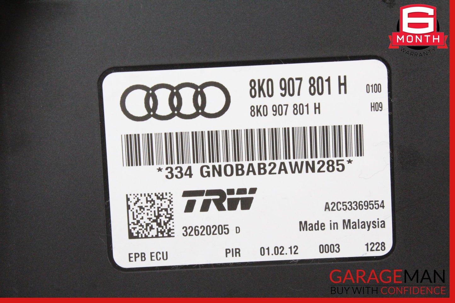 2008-2012 Audi A5 S5 Electric Parking Brake Control Module Unit 8K0907801H OEM