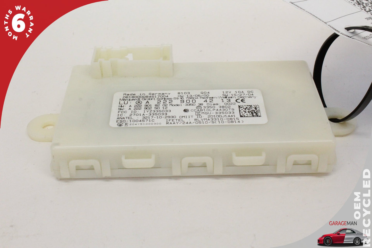 16-21 Mercedes X253 GLC300 Keyless Go Entry Control Module 2229004213 OEM
