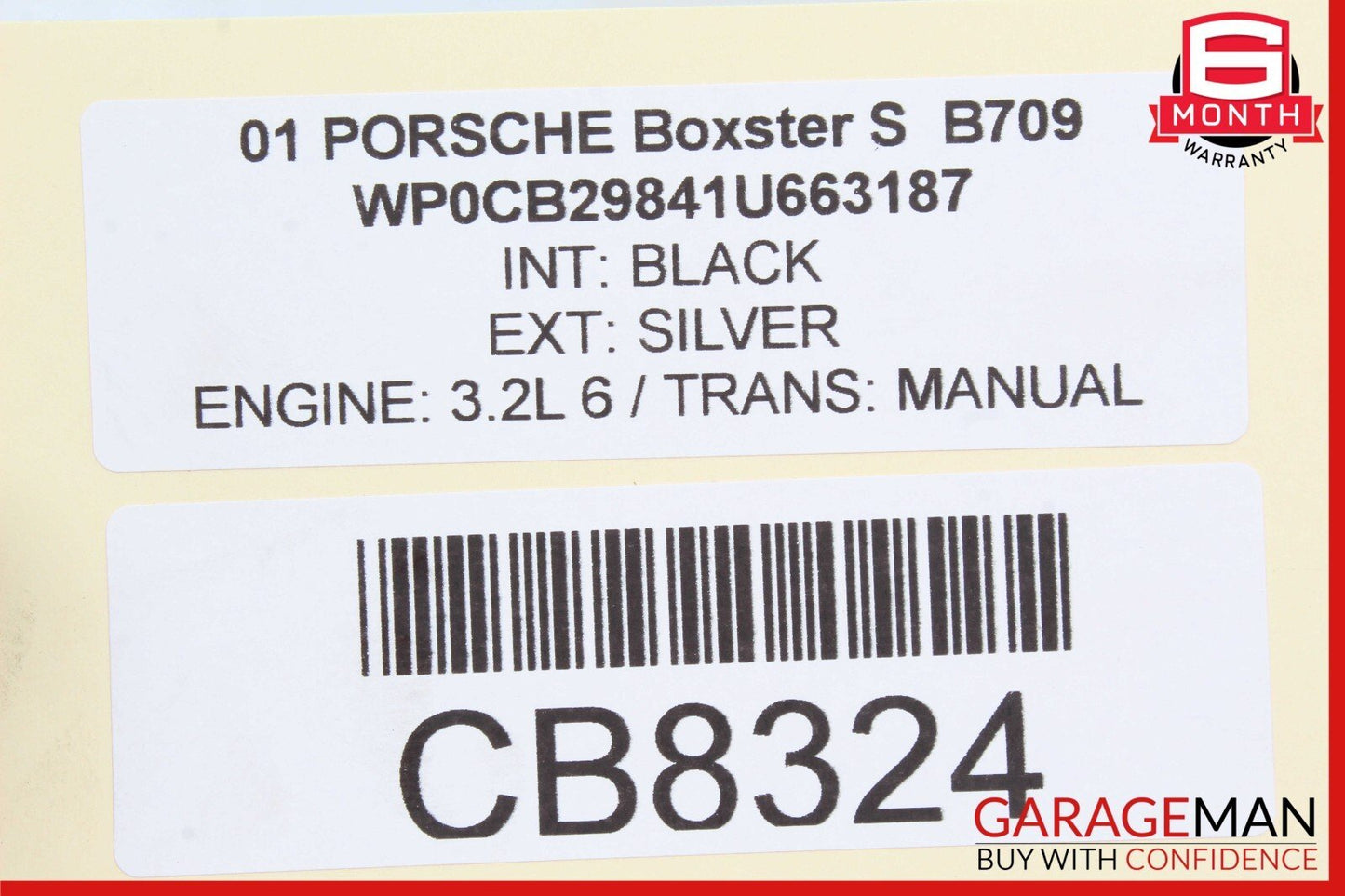 97-04 Porsche Boxster 986 Carrera 911 996 Front Right Side Door Airbag Air Bag